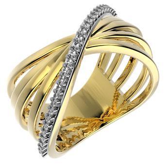 Tarnish Resistant, Nickel free and Hypoallergenic for Sensitive skin, Apparel and Accessories, Jewelry, Rings CZ Ring Finished in 18K Yellow Gold Women Jewelry 13316 Clear 6