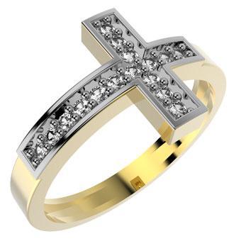 Tarnish Resistant, Nickel free and Hypoallergenic for Sensitive skin, Apparel and Accessories, Jewelry, Rings CZ Ring Finished in 18K Yellow Gold Religious Jewelry 13449 10