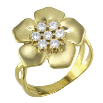 Tarnish Resistant, Nickel free and Hypoallergenic for Sensitive skin, Apparel and Accessories, Jewelry, Rings CZ Ring Finished in 18K Yellow Gold Women Jewelry 13723 6