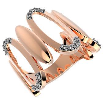 Tarnish Resistant, Nickel free and Hypoallergenic for Sensitive skin, Apparel and Accessories, Jewelry, Rings Ring Finished in 18K Rose Gold Women Jewelry 13744V 9