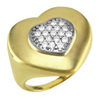 Tarnish Resistant, Nickel free and Hypoallergenic for Sensitive skin, Apparel and Accessories, Jewelry, Rings CZ Ring Finished in 18K Yellow Gold Women Jewelry 13749 6