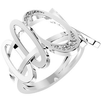 Tarnish Resistant, Nickel free and Hypoallergenic for Sensitive skin, Apparel and Accessories, Jewelry, Rings CZ Ring 925 Sterling Silver Women Jewelry 13807P Clear CZ 7