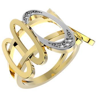 Tarnish Resistant, Nickel free and Hypoallergenic for Sensitive skin, Apparel and Accessories, Jewelry, Rings CZ Ring Finished in 18K Yellow Gold Women Jewelry 13807 Clear 7