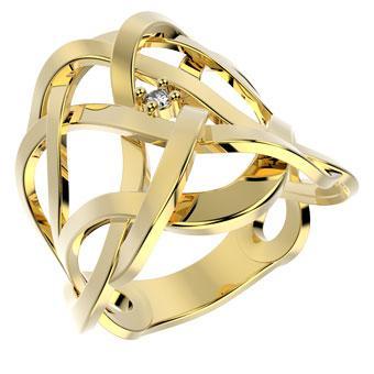 Tarnish Resistant, Nickel free and Hypoallergenic for Sensitive skin, Apparel and Accessories, Jewelry, Rings CZ Ring Finished in 18K Yellow Gold Women Jewelry 13815 8