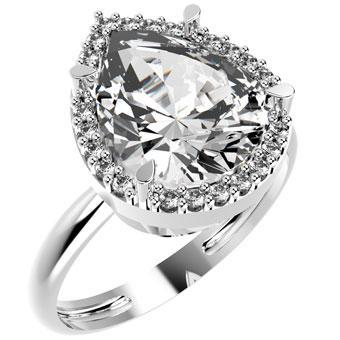 Tarnish Resistant, Nickel free and Hypoallergenic for Sensitive skin, Apparel and Accessories, Jewelry, Rings CZ Ring 925 Sterling Silver Women Jewelry 13817P 6