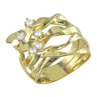 Tarnish Resistant, Nickel free and Hypoallergenic for Sensitive skin, Apparel and Accessories, Jewelry, Rings CZ Ring Finished in 18K Yellow Gold Women Jewelry 13842 6