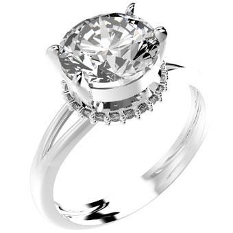 Tarnish Resistant, Nickel free and Hypoallergenic for Sensitive skin, Apparel and Accessories, Jewelry, Rings CZ Ring 925 Sterling Silver Women Jewelry 13874P Clear CZ 6