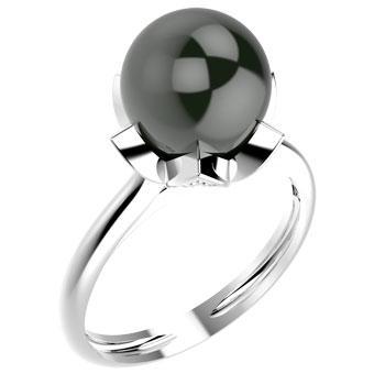 Tarnish Resistant, Nickel free and Hypoallergenic for Sensitive skin, Apparel and Accessories, Jewelry, Rings Pearl Ring 925 Sterling Silver Women Jewelry 14004P Pearl 6