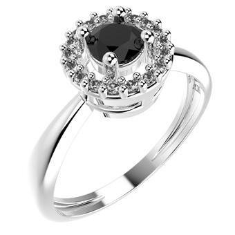 Tarnish Resistant, Nickel free and Hypoallergenic for Sensitive skin,   7 Black/Clear CZ