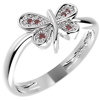 Tarnish Resistant, Nickel free and Hypoallergenic for Sensitive skin, Apparel and Accessories, Jewelry, Rings CZ Ring 925 Sterling Silver Women Jewelry 14246P 6 Red CZ