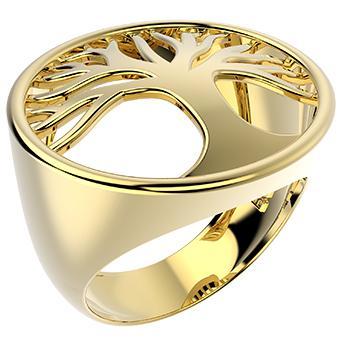 Tarnish Resistant, Nickel free and Hypoallergenic for Sensitive skin, Apparel and Accessories, Jewelry, Rings Ring Finished in 18K Yellow Gold Women Jewelry 14265 6