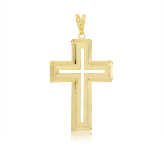 Tarnish Resistant, Nickel free and Hypoallergenic for Sensitive skin, Apparel and Accessories, Jewelry, Charms and Pendants Pendant Finished in 18K Yellow Gold Religious Jewelry 26095