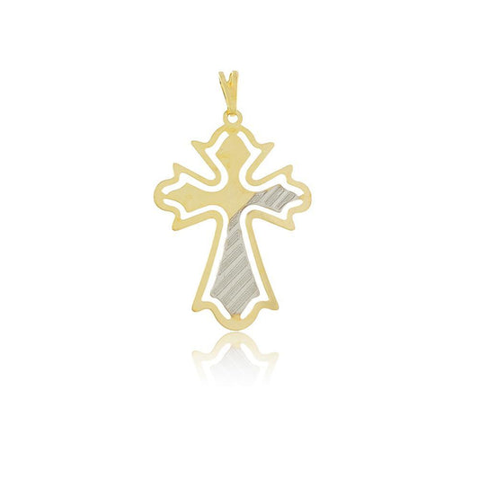 Tarnish Resistant, Nickel free and Hypoallergenic for Sensitive skin, Apparel and Accessories, Jewelry, Charms and Pendants Pendant Finished in 18K Yellow Gold Religious Jewelry 26098