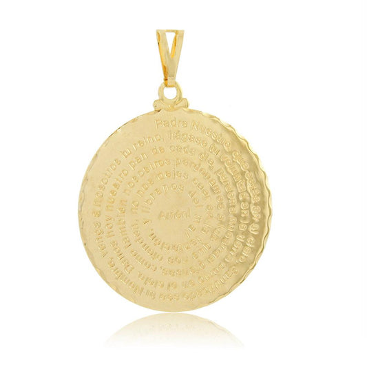 Tarnish Resistant, Nickel free and Hypoallergenic for Sensitive skin, Apparel and Accessories, Jewelry, Charms and Pendants Pendant Finished in 18K Yellow Gold Religious Jewelry 26127