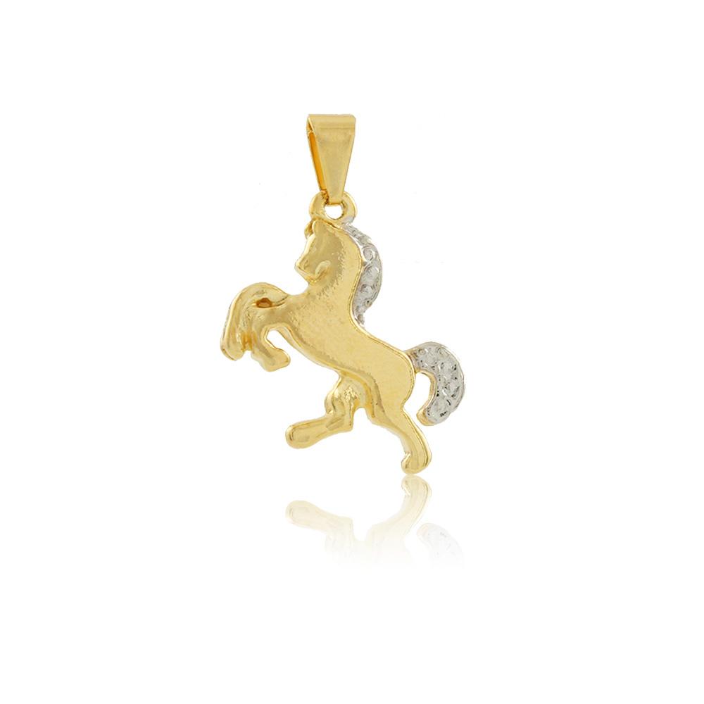 Tarnish Resistant, Nickel free and Hypoallergenic for Sensitive skin, Apparel and Accessories, Jewelry, Charms and Pendants Horse Pendant Finished in 18K Yellow Gold Women Jewelry 26182