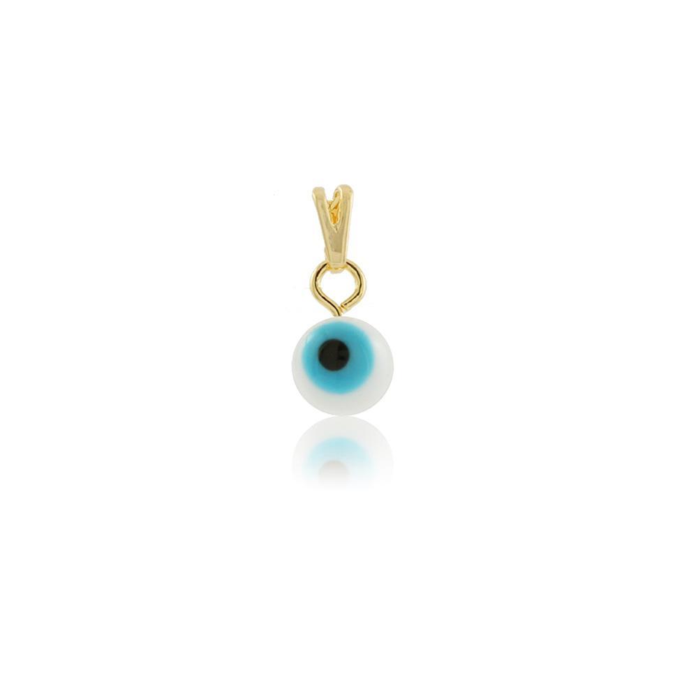 Tarnish Resistant, Nickel free and Hypoallergenic for Sensitive skin, Apparel and Accessories, Jewelry, Charms and Pendants Evil Eye Pendant Finished in 18K Yellow Gold Women Jewelry 26206