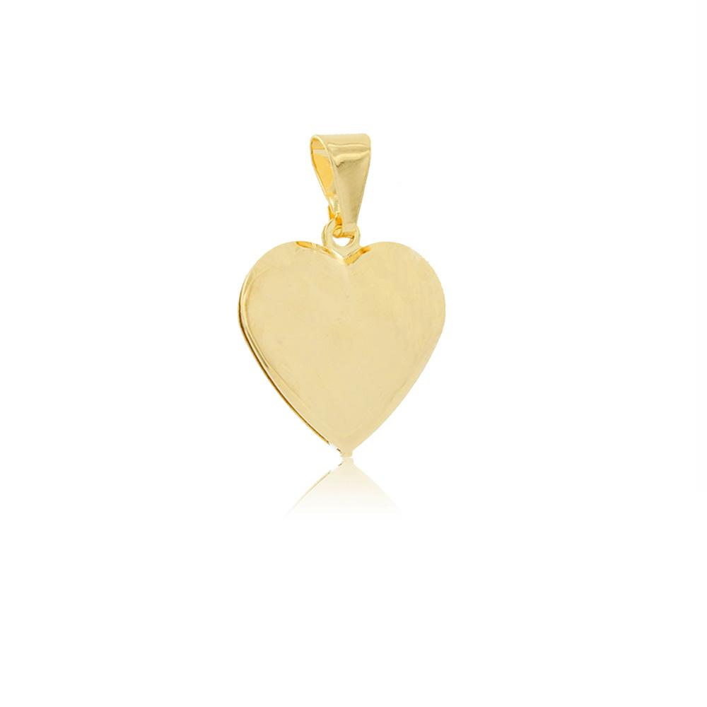 Tarnish Resistant, Nickel free and Hypoallergenic for Sensitive skin, Apparel and Accessories, Jewelry, Charms and Pendants Heart Pendant Finished in 18K Yellow Gold Women Jewelry 26216