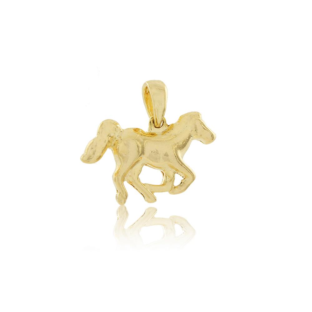 Tarnish Resistant, Nickel free and Hypoallergenic for Sensitive skin, Apparel and Accessories, Jewelry, Charms and Pendants Horse Pendant Finished in 18K Yellow Gold Women Jewelry 26243