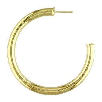 Tarnish Resistant, Nickel free and Hypoallergenic for Sensitive skin, Apparel and Accessories, Jewelry, Earrings Hoop Earring Finished in 18K Yellow Gold Women Jewelry 35279