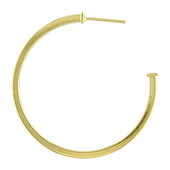 Tarnish Resistant, Nickel free and Hypoallergenic for Sensitive skin, Apparel and Accessories, Jewelry, Earrings Hoop Earring Finished in 18K Yellow Gold Women Jewelry 35390