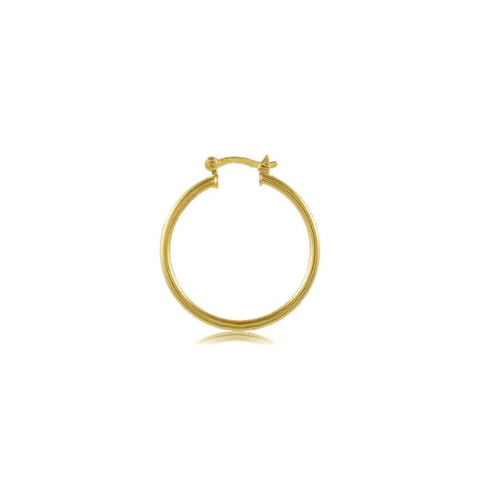 Tarnish Resistant, Nickel free and Hypoallergenic for Sensitive skin, Apparel and Accessories, Jewelry, Earrings Hoop Earring Finished in 18K Yellow Gold Women Jewelry 35397