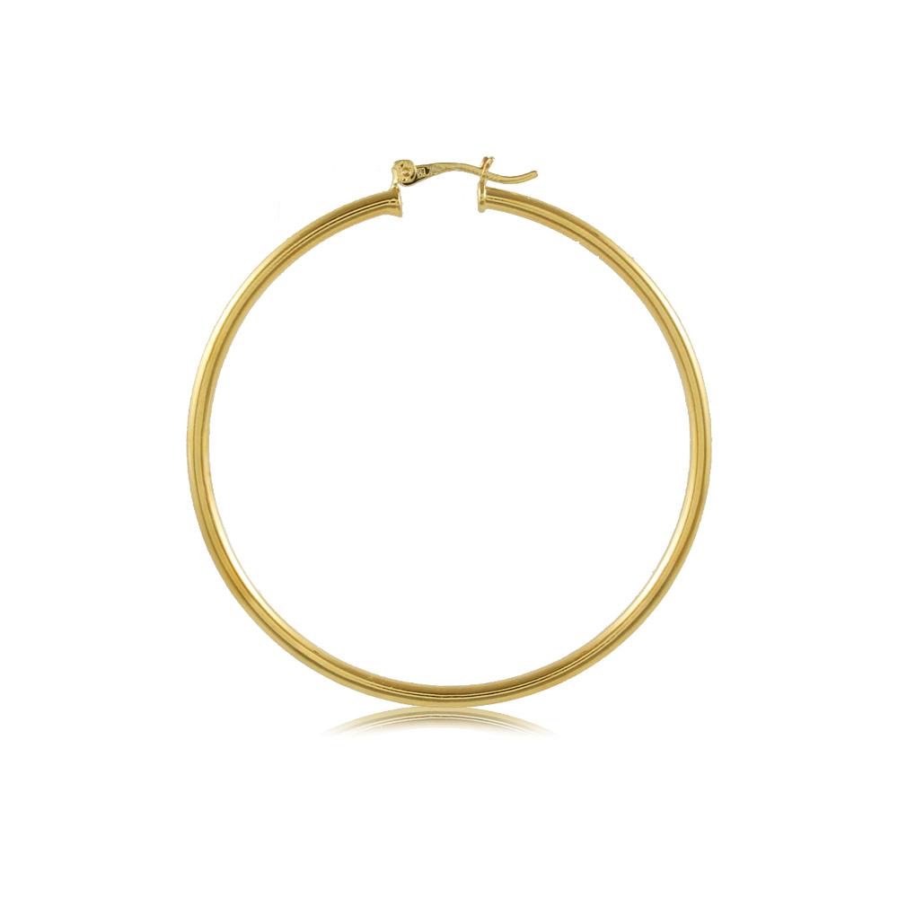 Tarnish Resistant, Nickel free and Hypoallergenic for Sensitive skin, Apparel and Accessories, Jewelry, Earrings Hoop Earring Finished in 18K Yellow Gold Women Jewelry 35404