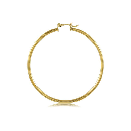 Tarnish Resistant, Nickel free and Hypoallergenic for Sensitive skin, Apparel and Accessories, Jewelry, Earrings Hoop Earring Finished in 18K Yellow Gold Women Jewelry 35404