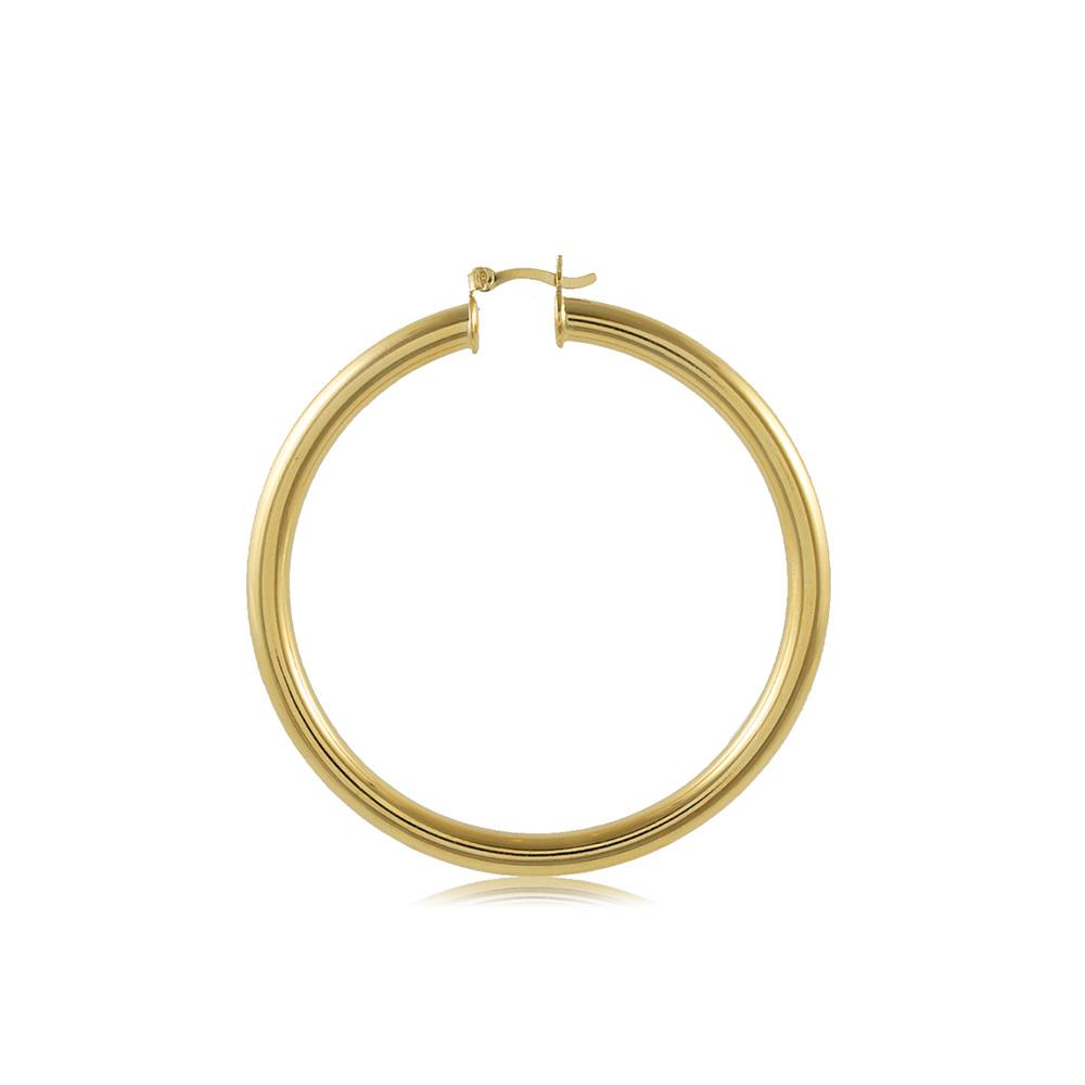 Tarnish Resistant, Nickel free and Hypoallergenic for Sensitive skin, Apparel and Accessories, Jewelry, Earrings Hoop Earring Finished in 18K Yellow Gold Women Jewelry 35415