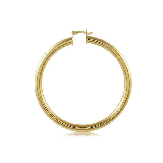 Tarnish Resistant, Nickel free and Hypoallergenic for Sensitive skin, Apparel and Accessories, Jewelry, Earrings Hoop Earring Finished in 18K Yellow Gold Women Jewelry 35416