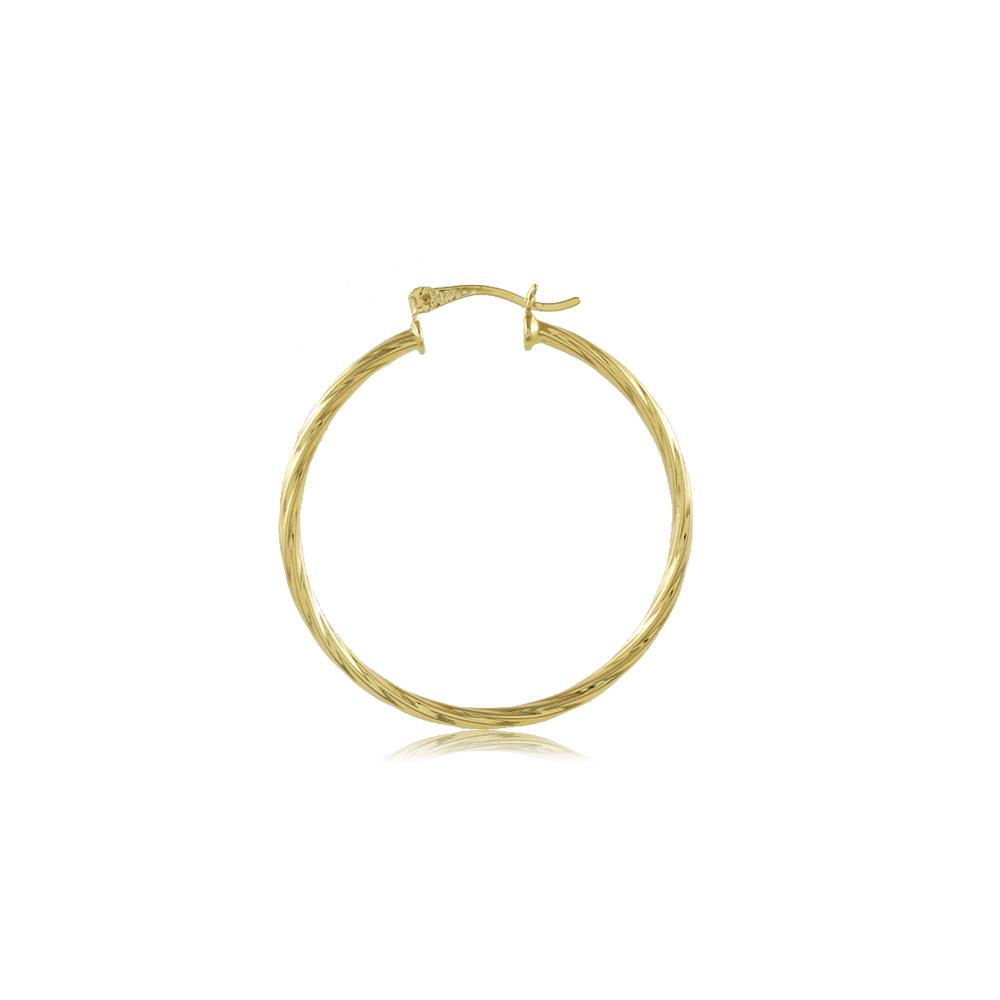 Tarnish Resistant, Nickel free and Hypoallergenic for Sensitive skin, Apparel and Accessories, Jewelry, Earrings Hoop Earring Finished in 18K Yellow Gold Women Jewelry 35442