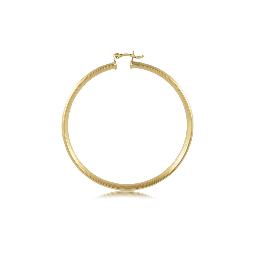 Tarnish Resistant, Nickel free and Hypoallergenic for Sensitive skin, Apparel and Accessories, Jewelry, Earrings Hoop Earring Finished in 18K Yellow Gold Women Jewelry 35468