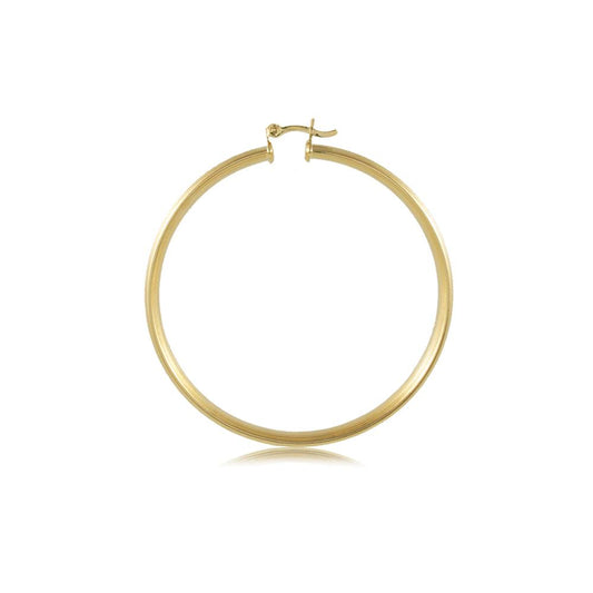 Tarnish Resistant, Nickel free and Hypoallergenic for Sensitive skin, Apparel and Accessories, Jewelry, Earrings Hoop Earring Finished in 18K Yellow Gold Women Jewelry 35468