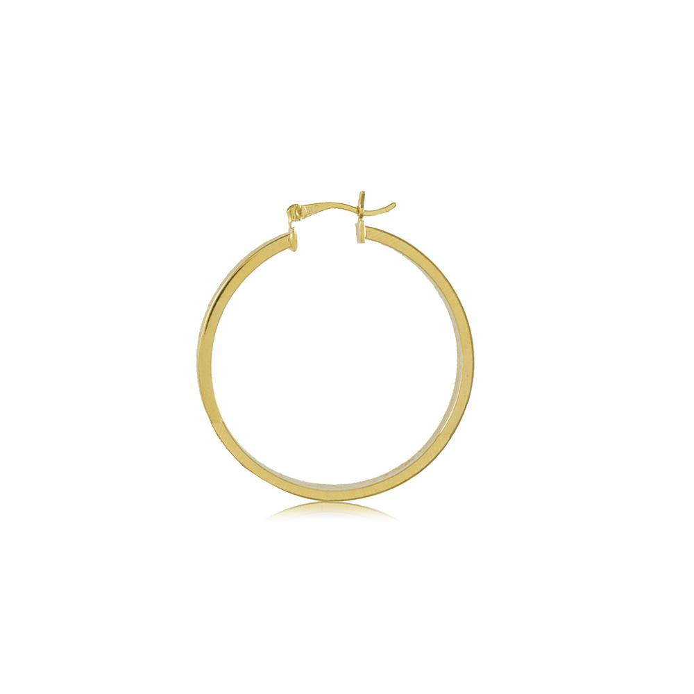 Tarnish Resistant, Nickel free and Hypoallergenic for Sensitive skin, Apparel and Accessories, Jewelry, Earrings Hoop Earring Finished in 18K Yellow Gold Women Jewelry 35510