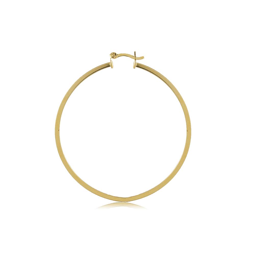 Tarnish Resistant, Nickel free and Hypoallergenic for Sensitive skin, Apparel and Accessories, Jewelry, Earrings Hoop Earring Finished in 18K Yellow Gold Women Jewelry 35512