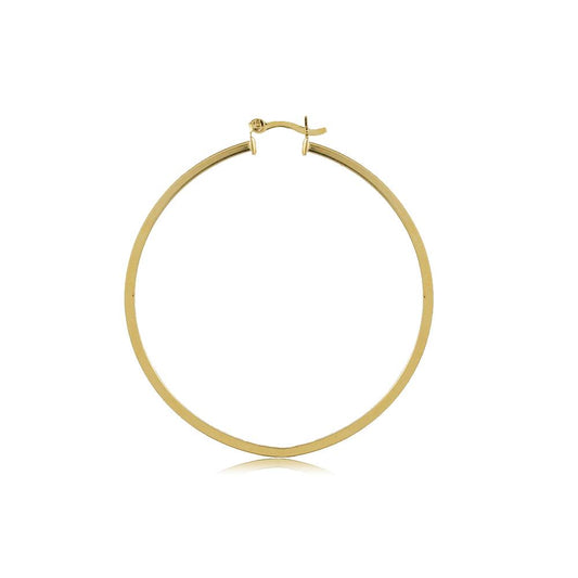 Tarnish Resistant, Nickel free and Hypoallergenic for Sensitive skin, Apparel and Accessories, Jewelry, Earrings Hoop Earring Finished in 18K Yellow Gold Women Jewelry 35512