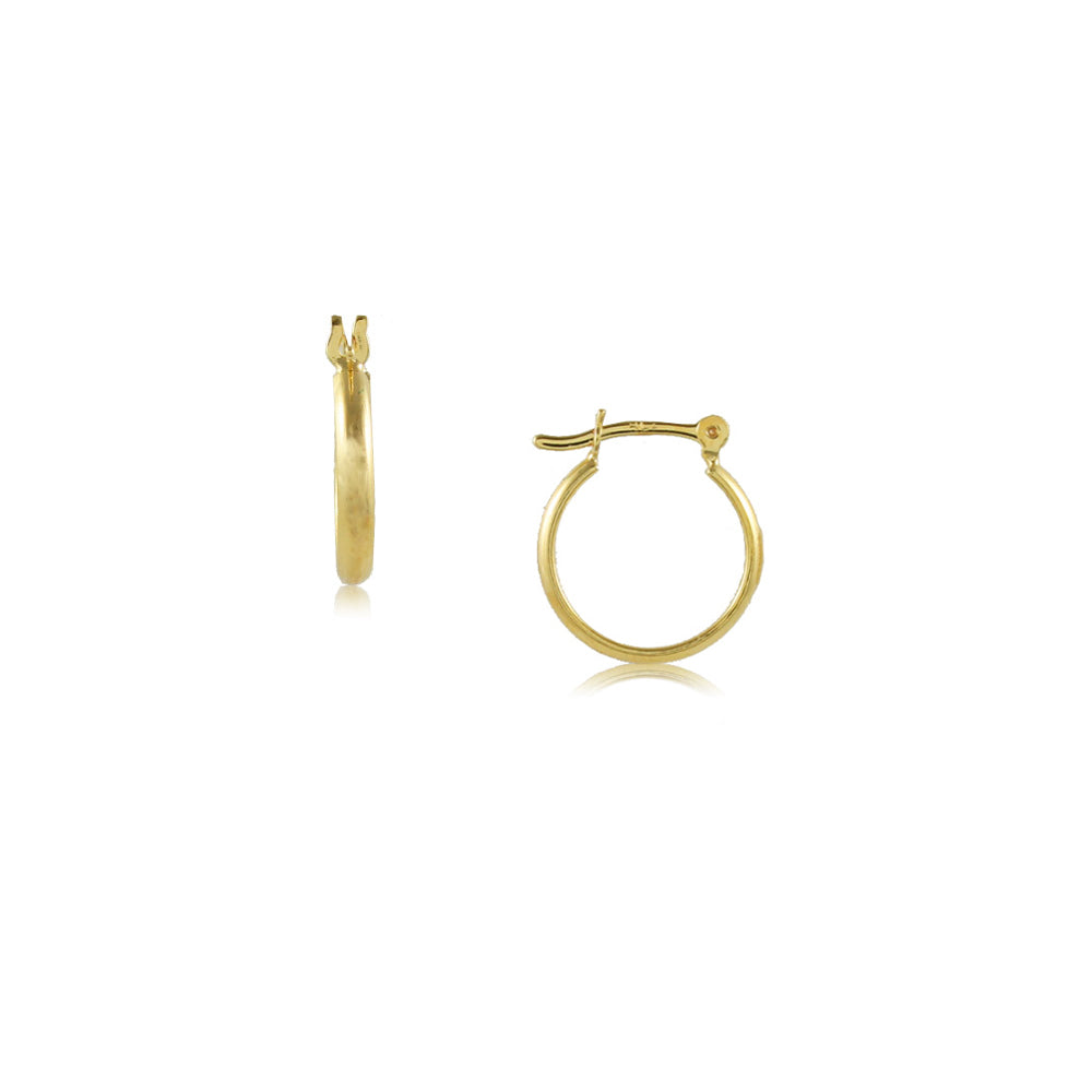 Tarnish Resistant, Nickel free and Hypoallergenic for Sensitive skin, Apparel and Accessories, Jewelry, Earrings Hoop Earring Finished in 18K Yellow Gold Women Jewelry 35672L