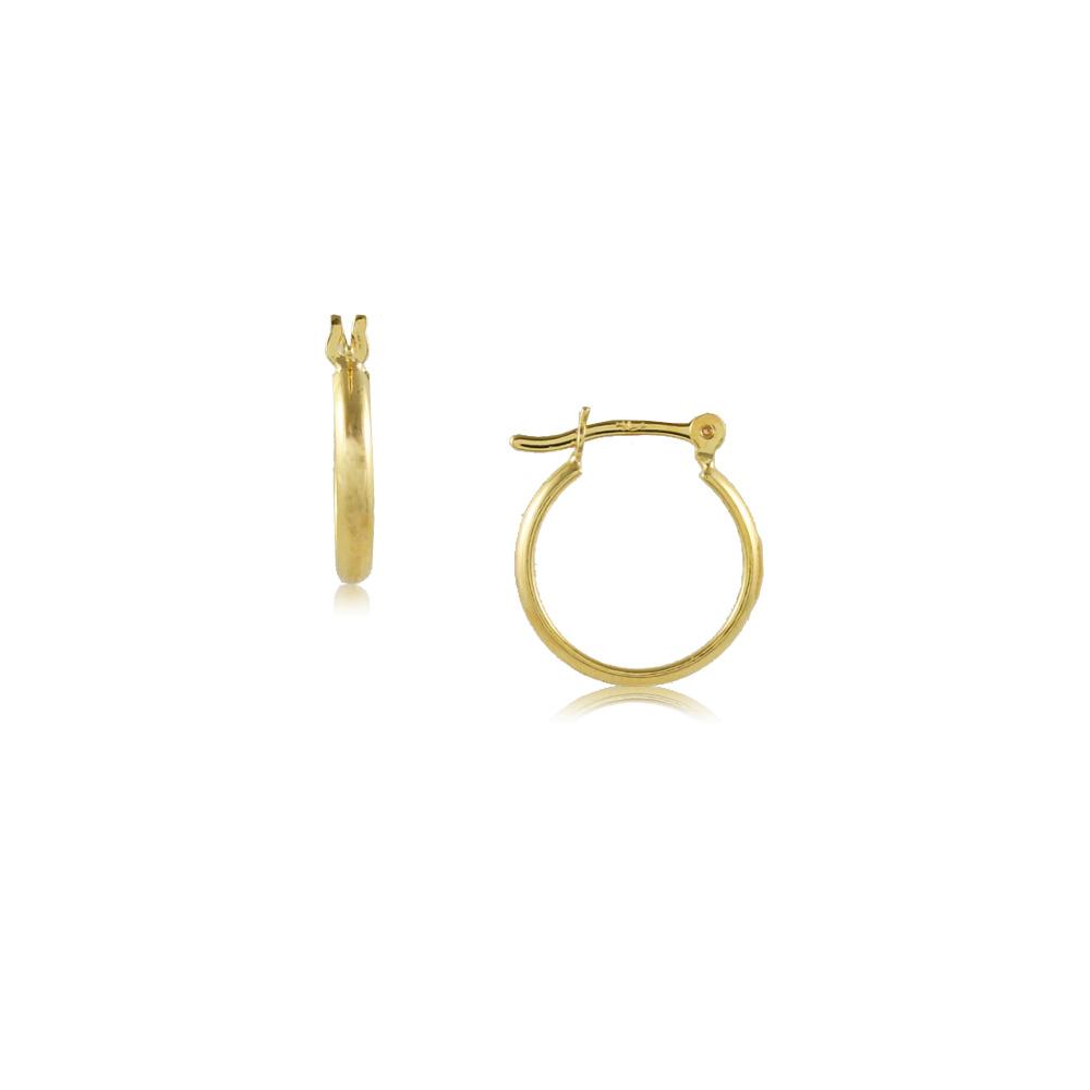 Tarnish Resistant, Nickel free and Hypoallergenic for Sensitive skin, Apparel and Accessories, Jewelry, Earrings Hoop Earring Finished in 18K Yellow Gold Women Jewelry 35673