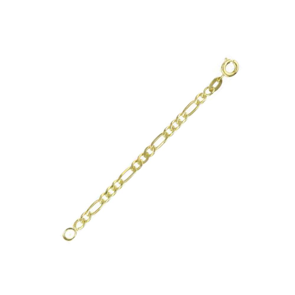 Tarnish Resistant, Nickel free and Hypoallergenic for Sensitive skin, Apparel and Accessories, Jewelry, Bracelets Figaro Chain Bracelet Finished in 18K Yellow Gold Men Jewelry 50318