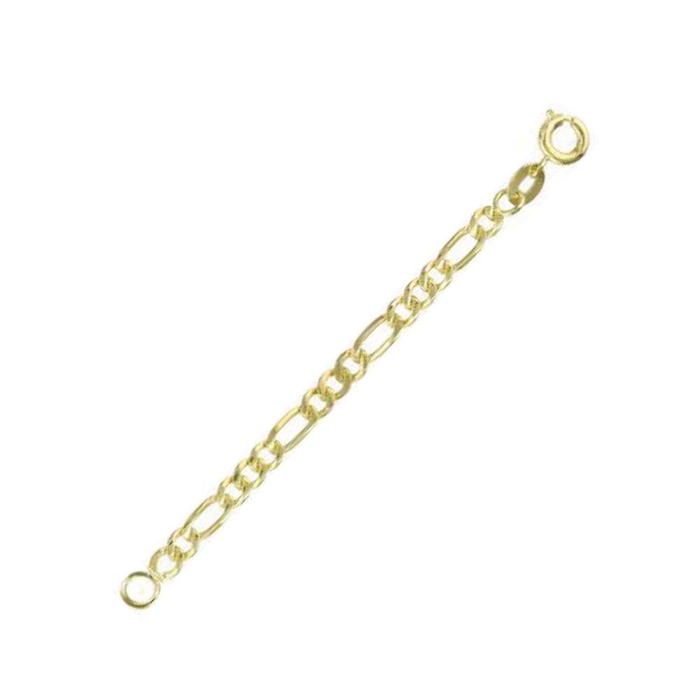 Tarnish Resistant, Nickel free and Hypoallergenic for Sensitive skin, Apparel and Accessories, Jewelry, Bracelets Figaro Chain Bracelet Finished in 18K Yellow Gold Men Jewelry 50398