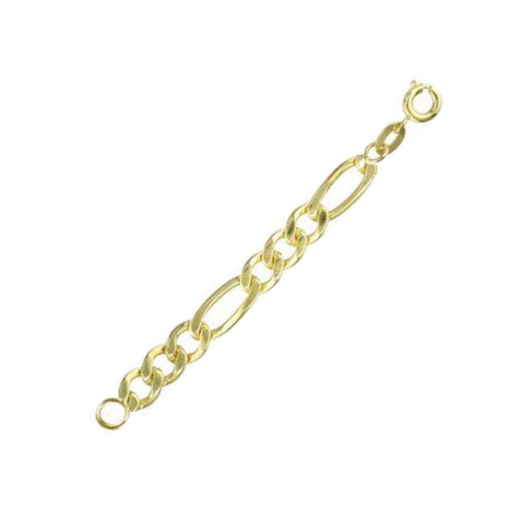 Tarnish Resistant, Nickel free and Hypoallergenic for Sensitive skin, Apparel and Accessories, Jewelry, Bracelets Figaro Chain Bracelet Finished in 18K Yellow Gold Men Jewelry 50428