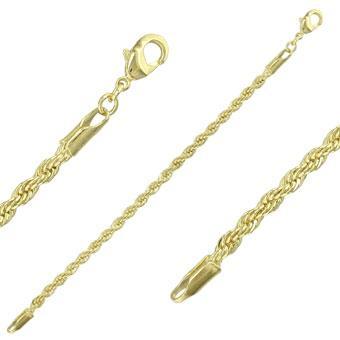 Tarnish Resistant, Nickel free and Hypoallergenic for Sensitive skin, Apparel and Accessories, Jewelry, Necklaces Rope Chain Necklace Finished in 18K Yellow Gold Women Jewelry 40595 40cm/16in