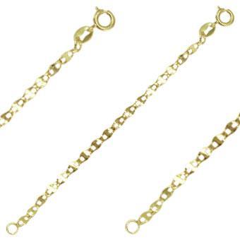 Tarnish Resistant, Nickel free and Hypoallergenic for Sensitive skin, Apparel and Accessories, Jewelry, Necklaces Anchor Chain Necklace Finished in 18K Yellow Gold Men Jewelry 41221 45cm/18in