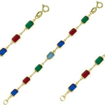 Tarnish Resistant, Nickel free and Hypoallergenic for Sensitive skin, Apparel and Accessories, Jewelry, Necklaces Beaded Chain Necklace Finished in 18K Yellow Gold Women Jewelry 41261 45cm/18in