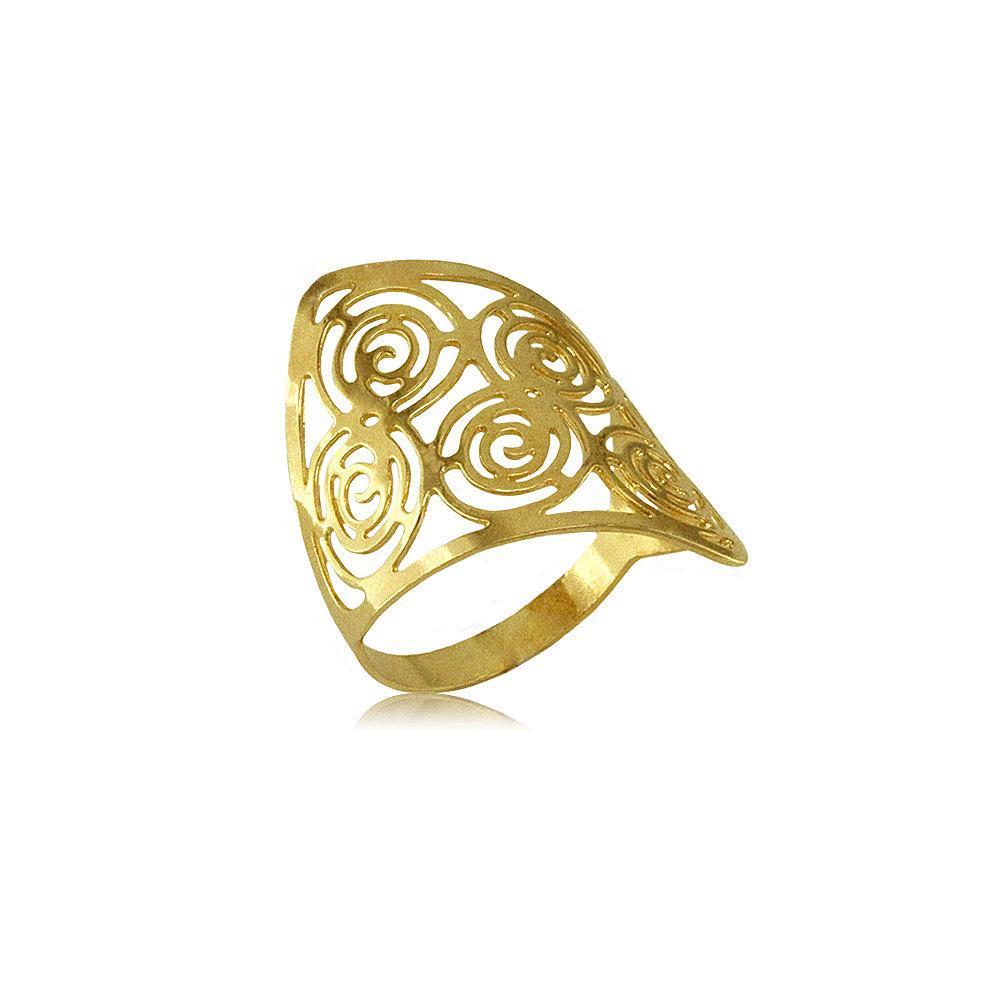 Tarnish Resistant, Nickel free and Hypoallergenic for Sensitive skin, Apparel and Accessories, Jewelry, Rings Ring Finished in 18K Yellow Gold Women Jewelry 62442 6