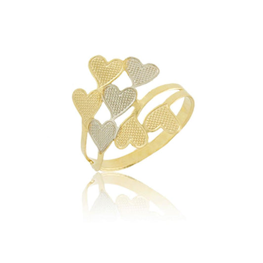 Tarnish Resistant, Nickel free and Hypoallergenic for Sensitive skin, Apparel and Accessories, Jewelry, Rings Heart Ring Finished in 18K Yellow Gold Women Jewelry 66022 6 6