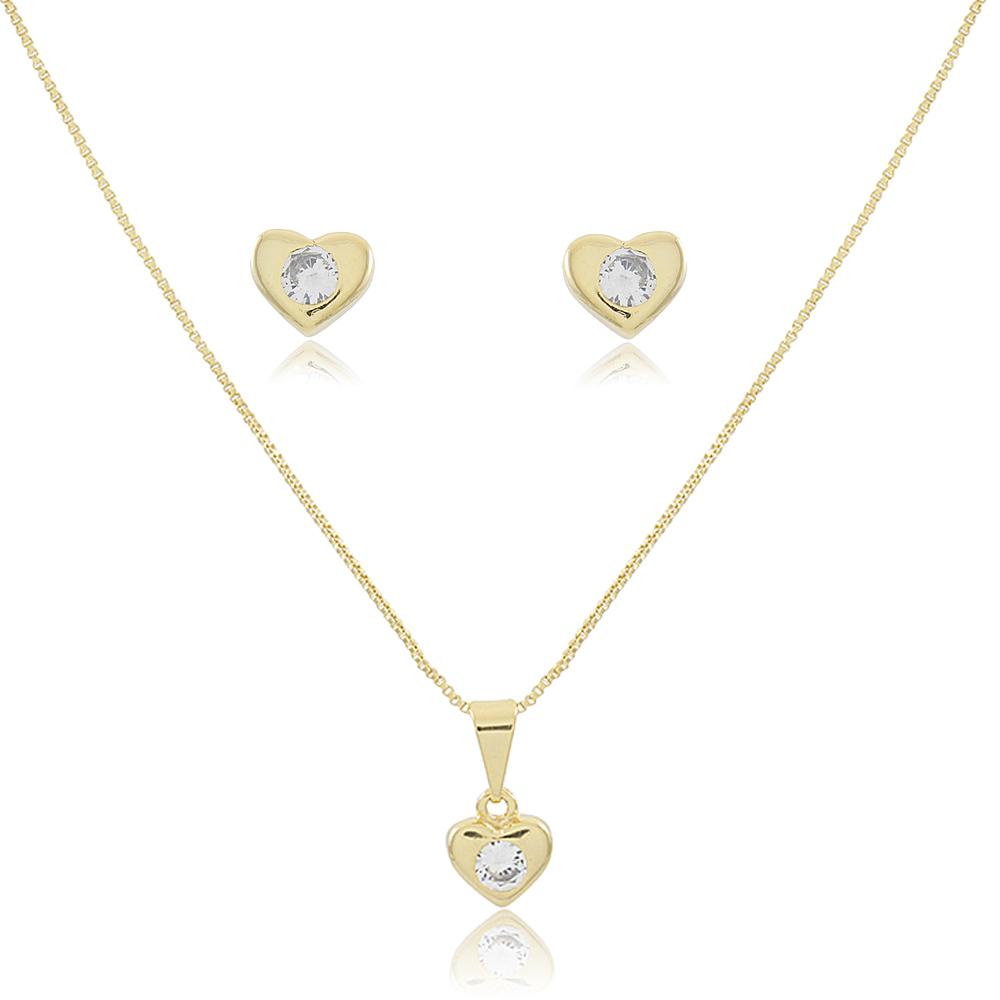 Tarnish Resistant, Nickel free and Hypoallergenic for Sensitive skin, Apparel and Accessories, Jewelry, Jewelry Sets Set Finished in 18K Yellow Gold Women Jewelry 76012